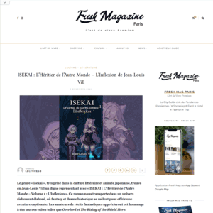 Isekai Light Novel - Fresh Mag Paris